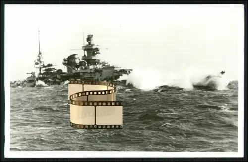 Foto AK - Schlachtschiff Scharnhorst - Schlachtkreuzer Kriegsmarine - 1939-43