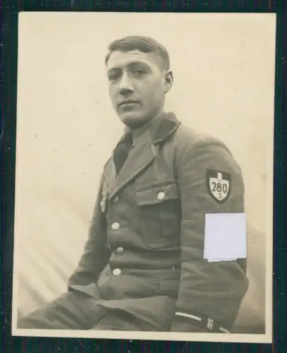 Foto Portrait Soldat - RAD-Abteilung 3/280 Coburg Franken Der Sandwirt von Tirol