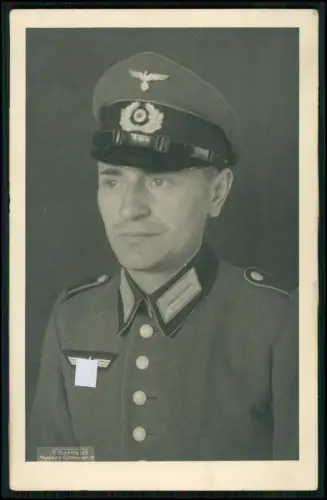 4x Echt Foto AK - 14x9cm - Portrait Soldat - Wehrmacht