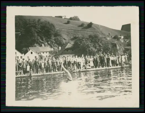 3x Foto - Ort an der Donau Brücke Vilshofen Obernzell Eferding Aschach Wo ? 1933