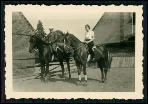 15x Foto - Reiterhof Bauernhof Pferde und andere - Mecklenburg Vorpommern 1937