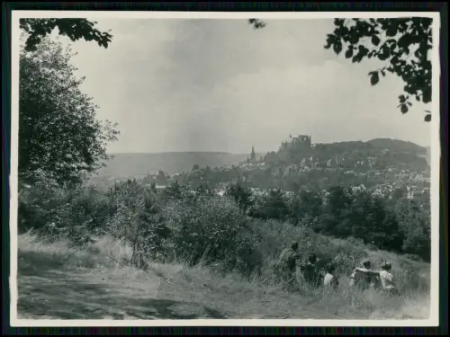 8x Foto - Foto Marburg Lahn Landgrafenschloss Blick Stadtpanorama u. andere 1933