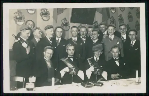 Foto AK - Studentenverbindung Studentika Mensur Feier Gruppe Tradition Wanddeko