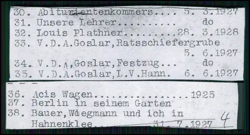 13x Foto Hildesheim Goslar Schule Abitur Studentenverbindung - Studentika 1930