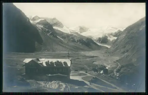 Foto AK - Piz La Ila Hochplateau ? in Alta Badia in den Dolomiten Gletscher 1928