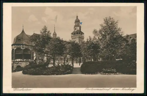 AK - Restaurant auf dem Neroberg - 1942 Feldpost gelaufen - Wiesbaden Stempel