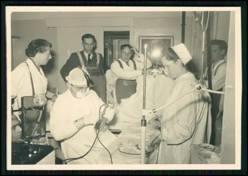 16x Foto - Ärzte OP Krankenschwester Chirurgie Klinik -  Medizin Personal 1950er