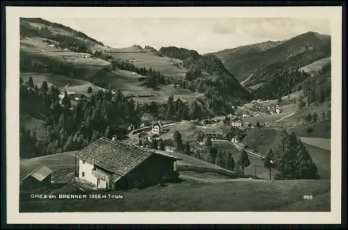 Echt Foto AK - Gries am Brenner - Tirol Österreich Berge Panorama Dorf