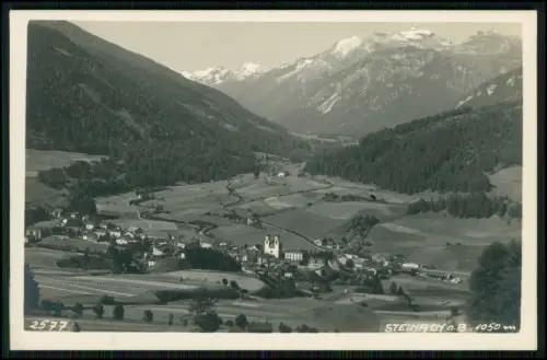 Foto AK - Steinach a. Brenner Tirol Panorama Alpen Berge Dorf Kirche Österreich