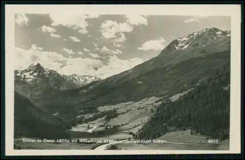 Foto AK - Sölden Ötztal Tirol - mit Nederkogel Gaislachkogel - Alpen Panorama