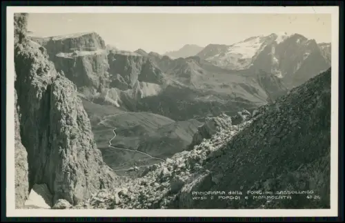 Foto AK - Forcella Sassolungo Dolomiten Blick Pordoi Marmolata Südtirol Italien