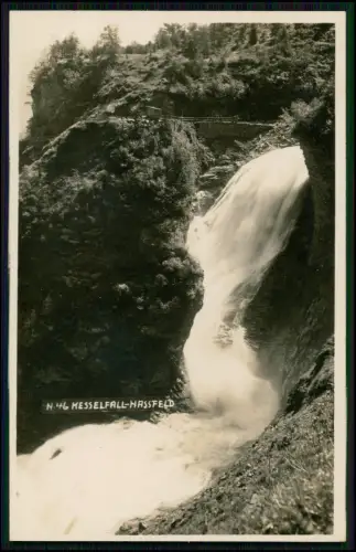 Foto AK - Kesselfall Nassfeld Wasserfall Steiermark Kärnten Schlucht Österreich