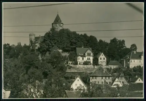 Foto 17x12cm - Burg Möckmühl Baden-Württemberg - Schloss Café Altstadt - um 1940
