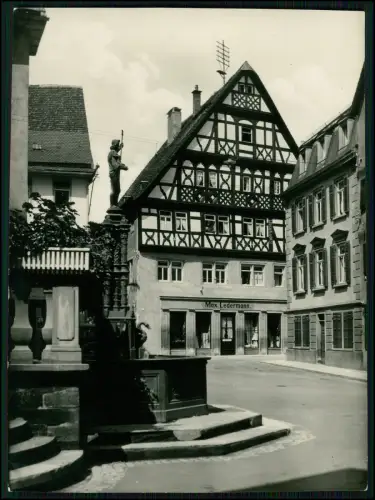 Foto 17x12 Künzelsau Mainzer Amtshaus - und Fachwerk Haus Max Ledermann um 1940