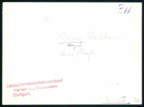 Foto 17x12cm - Rathauses von Isny im Allgäu Fassade Erker Arkadengang - um 1940