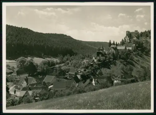 Foto 18x13cm Berneck Schwarzwald Altensteig Schloss Ruine Kirche Talblick um1940