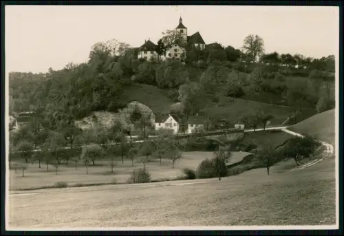 Foto 18x13cm - Vellberg Stöckenburg Stockheim Schloss Kirche Hohenlohe - um 1940