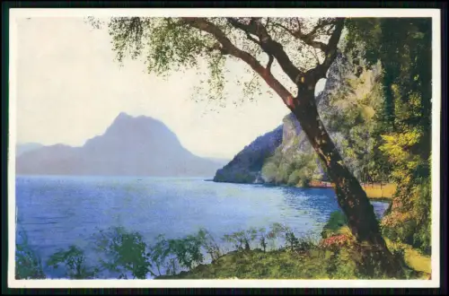 10x AK - Lugano Schweiz alte Postkarten - Luganersee Tessin Alpen Stadtansicht