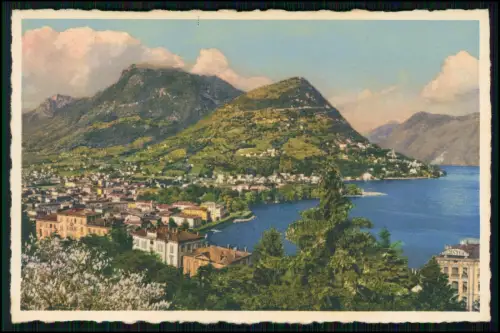 10x AK - Lugano Schweiz alte Postkarten - Luganersee Tessin Alpen Stadtansicht
