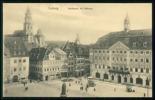 4x AK - Coburg Bayern alte Postkarten Städteansichten - Veste Coburg u.a.
