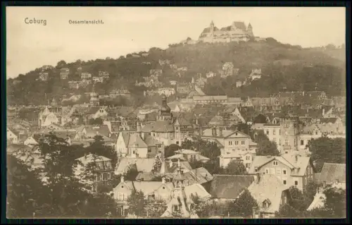 4x AK - Coburg Bayern alte Postkarten Städteansichten - Veste Coburg u.a.