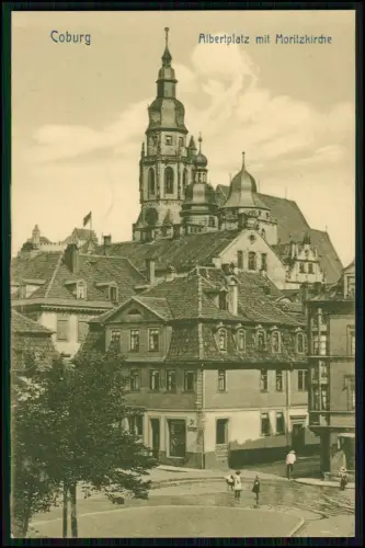 4x AK - Coburg Bayern alte Postkarten Städteansichten - Veste Coburg u.a.