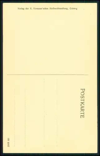 4x AK - Coburg Bayern alte Postkarten Städteansichten - Veste Coburg u.a.