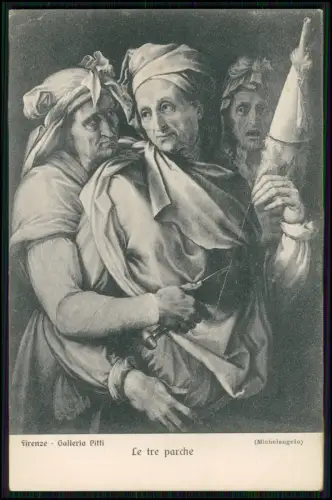 9x AK - Botticelli Minerva Firenze Palazzo Pitti -und andere ähnliche Gemälde AK