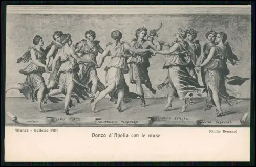 9x AK - Botticelli Minerva Firenze Palazzo Pitti -und andere ähnliche Gemälde AK