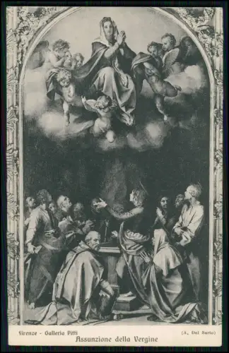 9x AK - Botticelli Minerva Firenze Palazzo Pitti -und andere ähnliche Gemälde AK