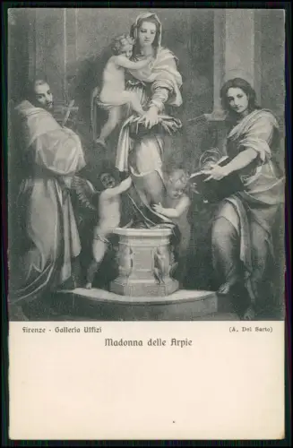 9x AK - Botticelli Minerva Firenze Palazzo Pitti -und andere ähnliche Gemälde AK