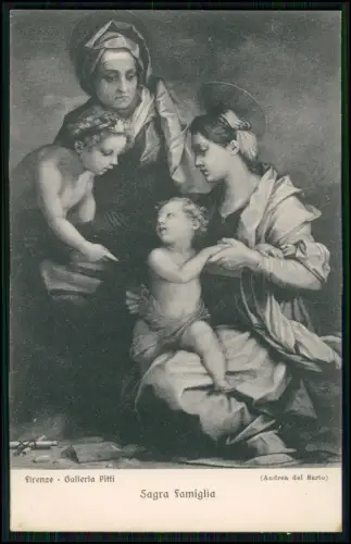 9x AK - Botticelli Minerva Firenze Palazzo Pitti -und andere ähnliche Gemälde AK