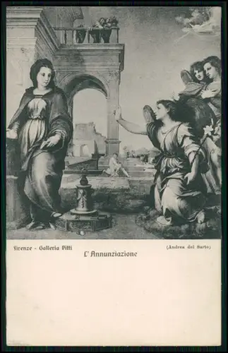 9x AK - Botticelli Minerva Firenze Palazzo Pitti -und andere ähnliche Gemälde AK