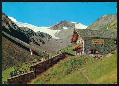 AK - Rettenbach Alm Rettenbachgletscher Ötztal Tirol alte Postkarte Alpengasthof