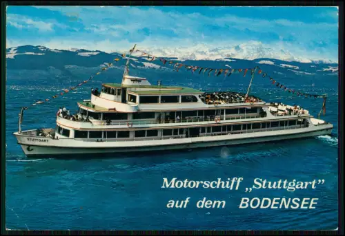 AK - Schiff MS Stuttgart - Bodensee-Motorschiffe Schifffahrt Friedrichshafen BSB