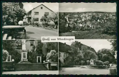 Foto AK - Merchingen Ravenstein Baden - Dorfansicht Kriegerdenkmal ....