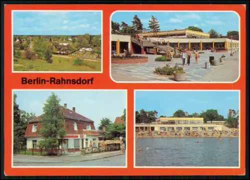 AK Berlin-Rahnsdorf DDR Mehrbildkarte Strandbad Müggel-Café - u.a.