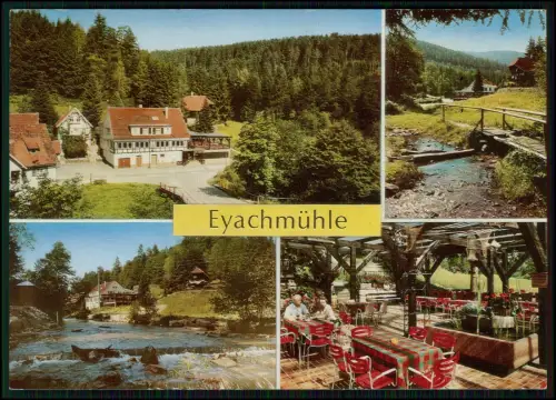 AK - Eyachmühle Schwarzwald Mehrbildkarte Café Restaurant Wildbad Dobel