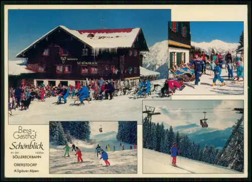 AK - Berggasthof Schönblick Söllereckbahn - Oberstdorf Allgäu - Ski Winter