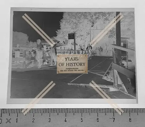 Orig. Negativ Bedburg  Rhein Erft Köln - 1945 Brücke Achtung Stehenbleiben