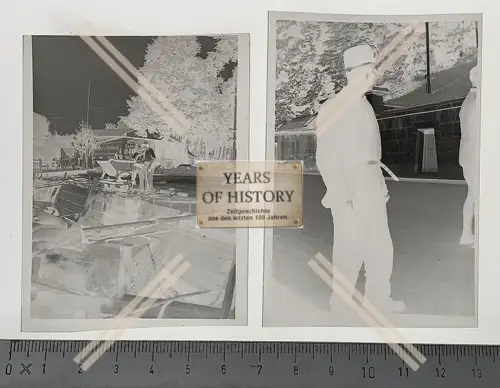 2x Orig. Negativ Bedburg - Rhein Erft Köln 1945 Brücke uvm. Wiederaufbau