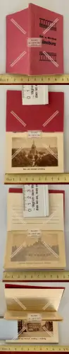 Heft 9x7 cm - Lüneburg Niedersachsen 1936 - 10 historische Ansichten der Stadt