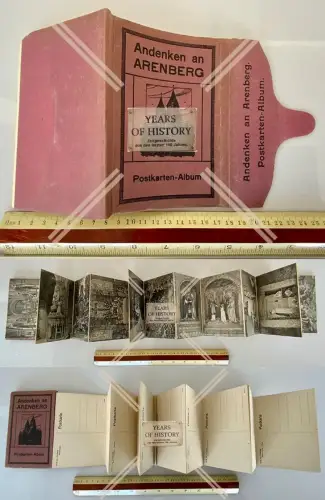 Leporello-Album mit 20 historischen Ansichtskarten vom Kloster Arenberg Koblenz