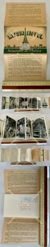 Leporello - 10x Foto AK Ansichten - La Tour Eiffel Paris - 1940 Eiffelturm