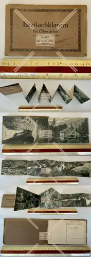 Leporello 10x AK Postkarten Album Breitachklamm bei Oberstdorf Allgäu Kleinwals