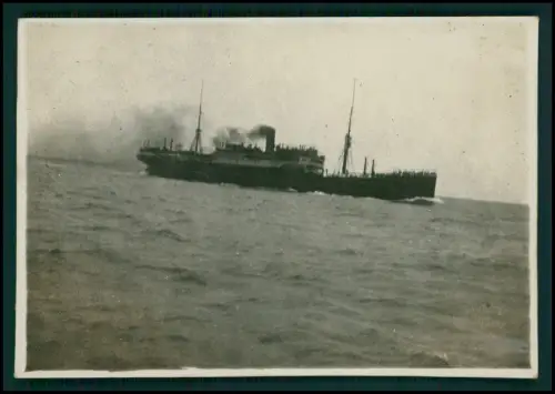 Foto - SS Rakaia um 1920 - New Zealand Shipping Co Dampfschiff Frachter Brodmead