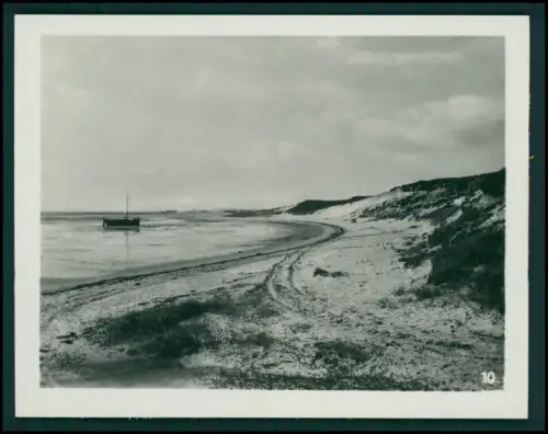 14x Foto im Bildmäppchen - Punkte der Insel Sylt - Orte Leuchtturm Strand Dünen