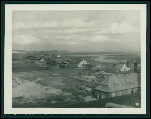 14x Foto im Bildmäppchen - Punkte der Insel Sylt - Orte Leuchtturm Strand Dünen