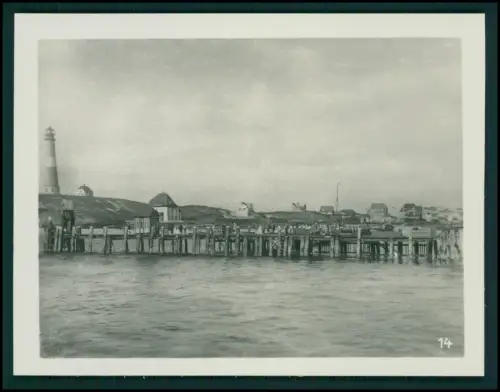 14x Foto im Bildmäppchen - Punkte der Insel Sylt - Orte Leuchtturm Strand Dünen
