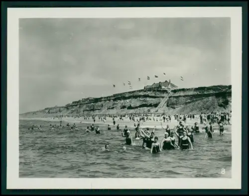 14x Foto im Bildmäppchen - Punkte der Insel Sylt - Orte Leuchtturm Strand Dünen